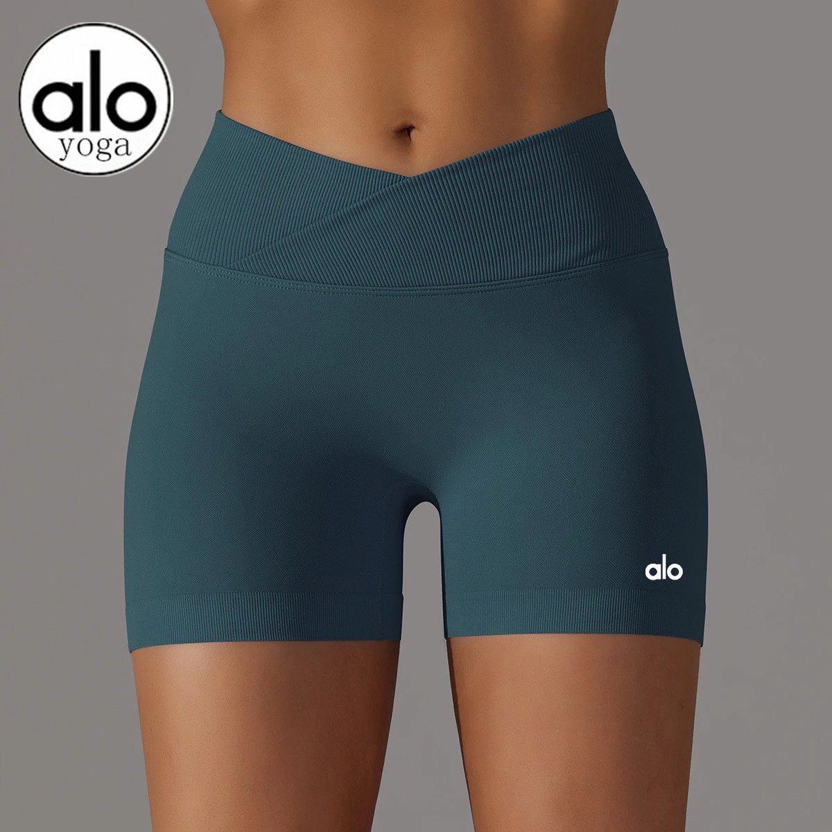 Alo Yoga Shorts Seamless Crossover-Waist image 14
