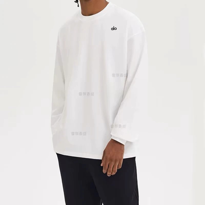 Alo T-Shirts Oversized crewneck long-sleeve T-shirt image 11