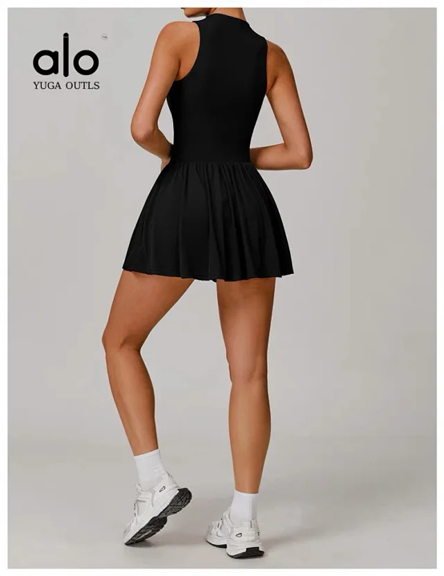 Unbranded Dresses Sleeveless High-Neck Tennis Dress product detail image 31