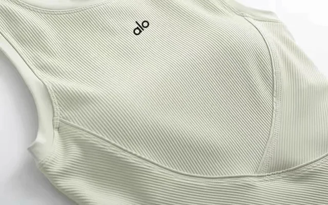 Alo Yoga Vests Ribbed sleeveless athletic vest with built-in padding product detail image 36