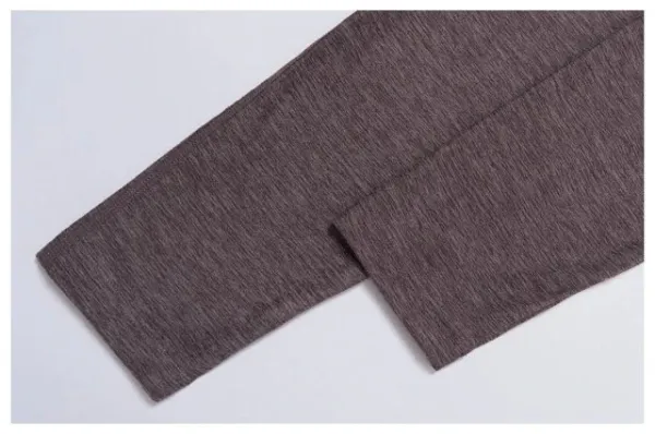 Alo Performance Half-Zip Base Layer Charcoal Heather Long-Sleeve Top - 26