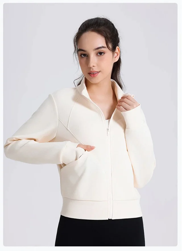 Alo Yoga Hoodies & Sweatshirts Full-Zip Stand-Collar Sweatshirt product detail image 21
