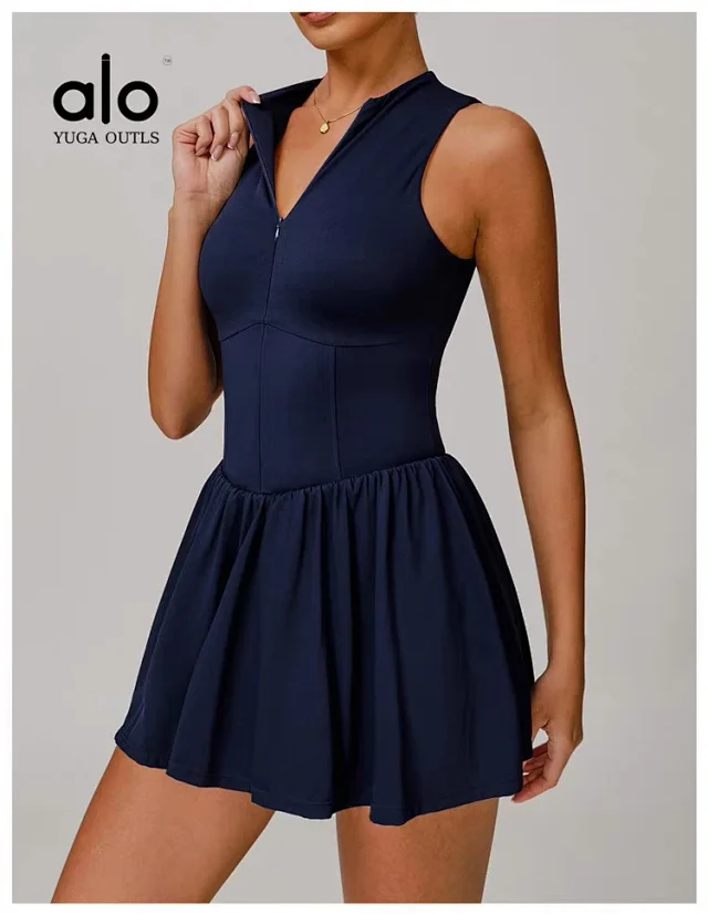 Unbranded Dresses Sleeveless High-Neck Tennis Dress product detail image 23