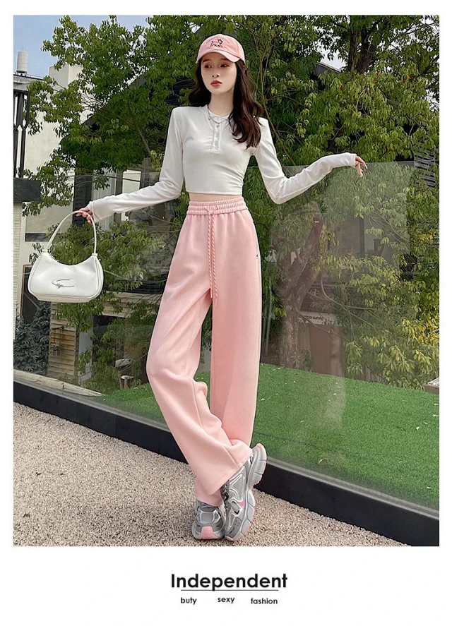 Alo Trousers Wide-leg drawstring with rivet pockets product detail image 10
