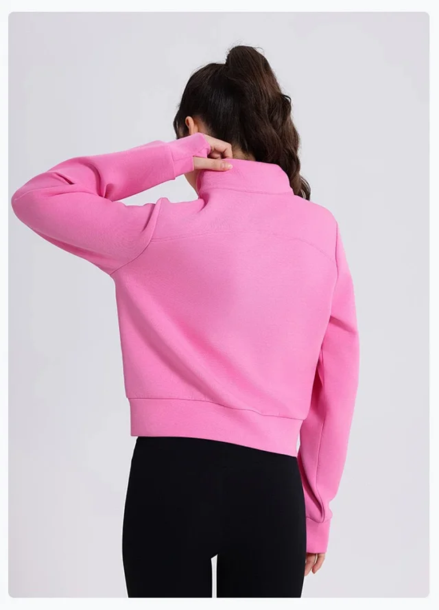 Alo Yoga Hoodies & Sweatshirts Full-Zip Stand-Collar Sweatshirt product detail image 28