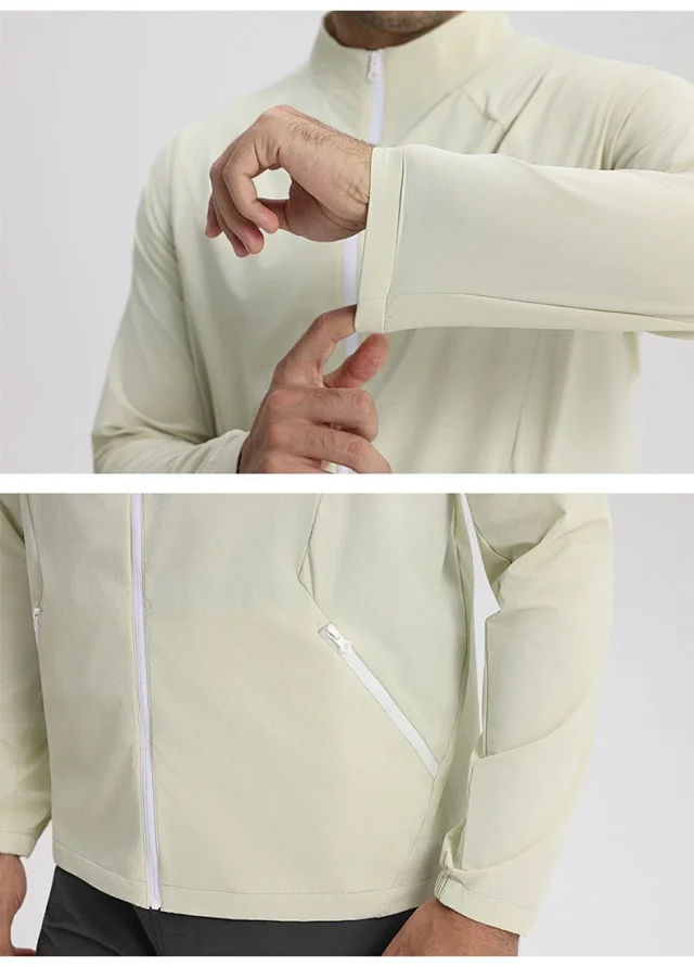 Alo Jackets Stand-collar lightweight zip jacket product detail image 22