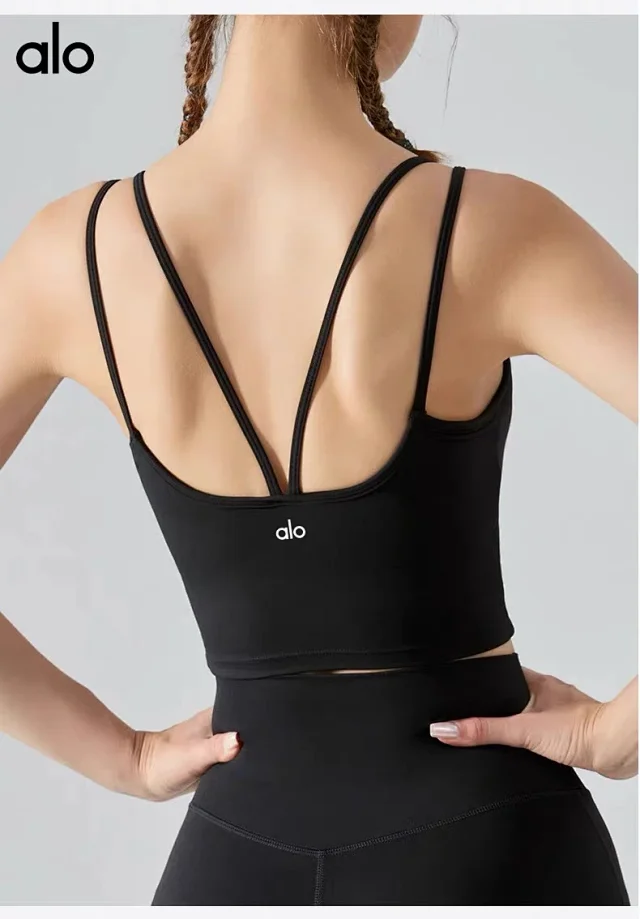 Alo Yoga Underwear Strappy Open-Back Cropped Sports Bra product detail image 31