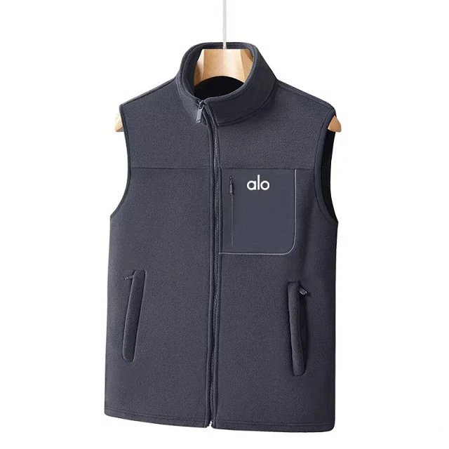 Alo Fleece Vest Black Outerwear - 6