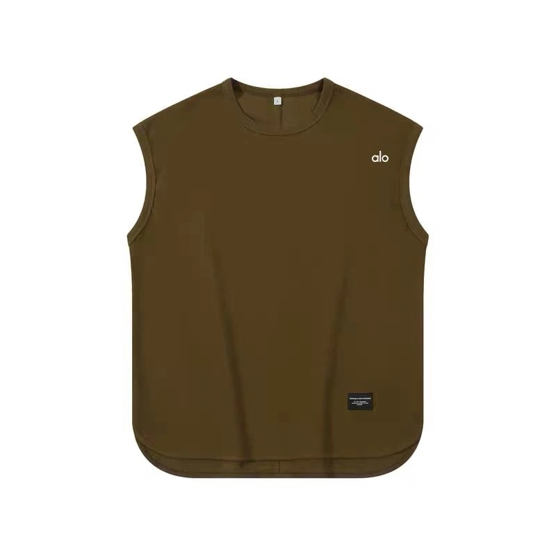 Alo Vests Sleeveless crewneck cotton vest with curved hem image 9