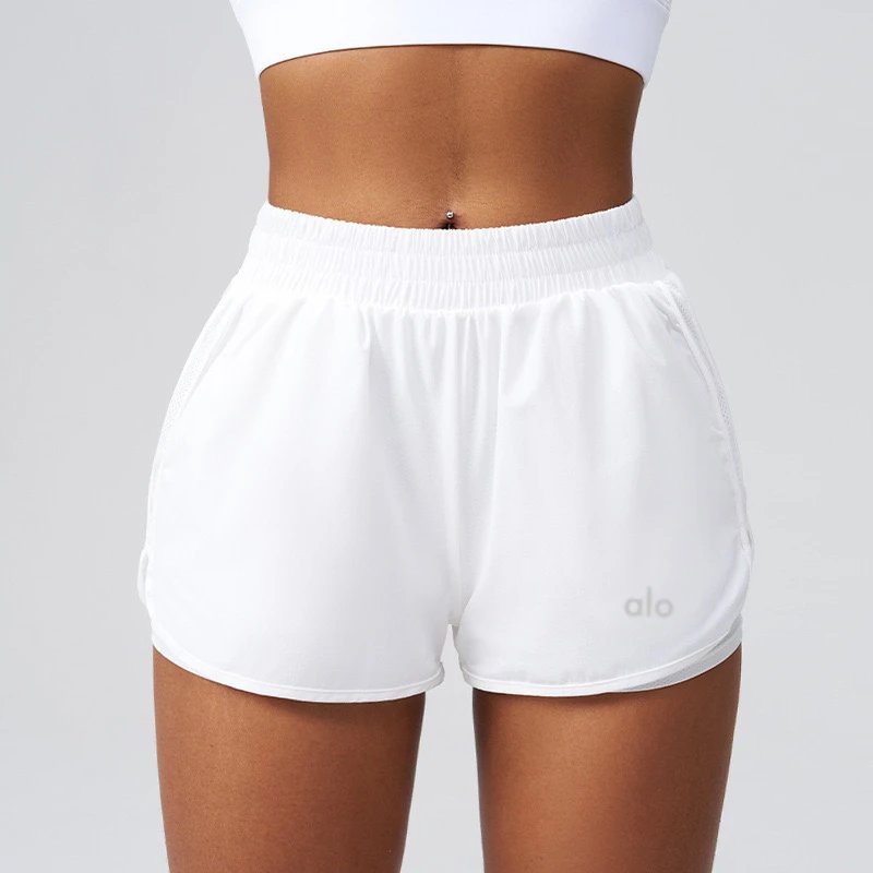 Alo Yoga Shorts Women's running with mesh liner and side pockets image 7