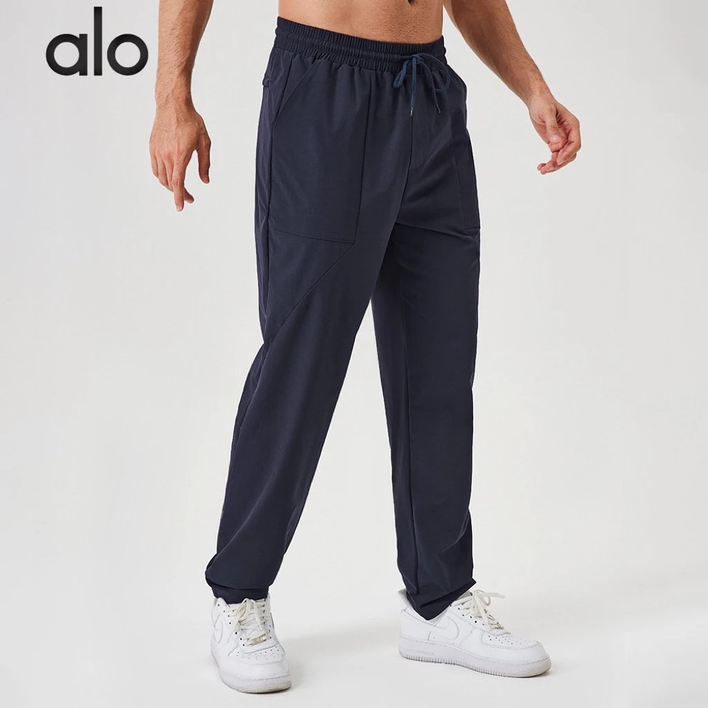 Alo Trousers Elastic-waist drawstring training image 3