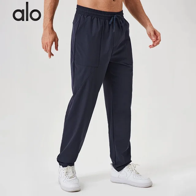 Alo Trousers Elastic-waist drawstring training product detail image 3