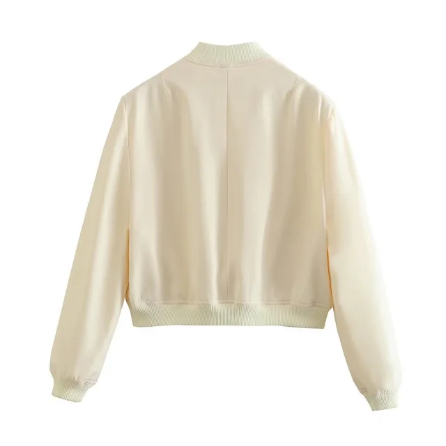 Alo Yoga Jackets Cropped bomber jacket with flap pockets product detail image 15