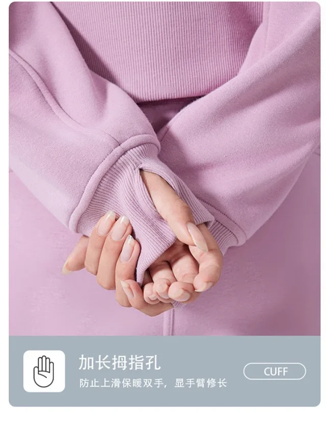 Alo Yoga Hoodies & Sweatshirts Quarter-Zip Pullover Hoodie with Kangaroo Pocket product detail image 20