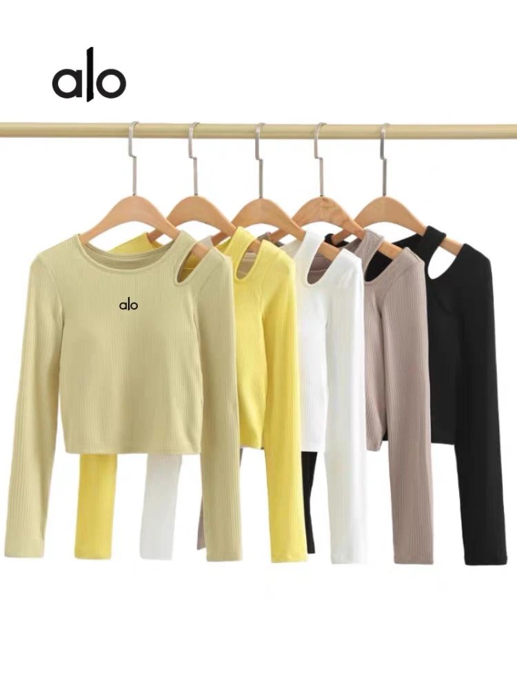 alo Cutout Long Sleeve Ribbed Top [6 styles]