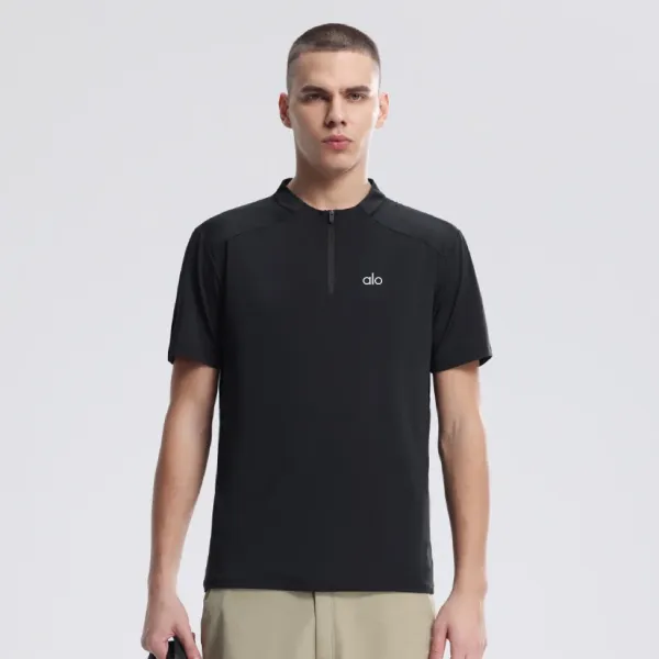 CIO Half-Zip Performance Tee Light Green Activewear Top - 10