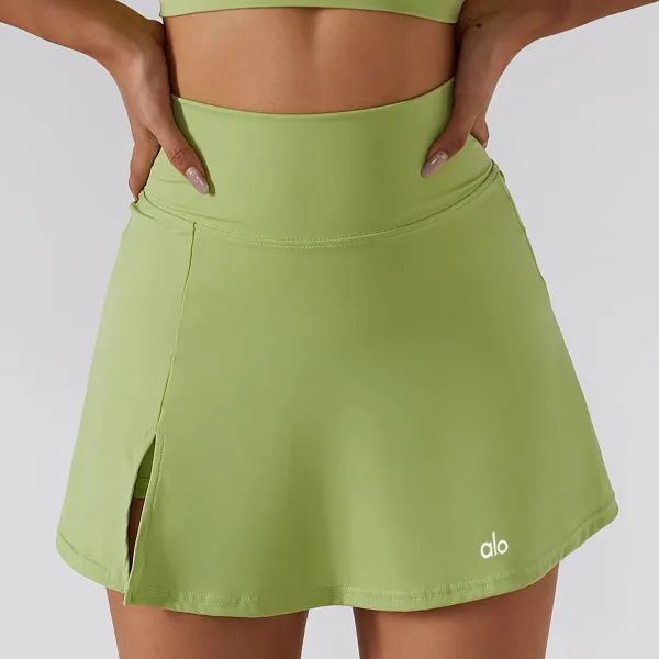 Alo Yoga Flow Skirt Gray Activewear Skirt - 16
