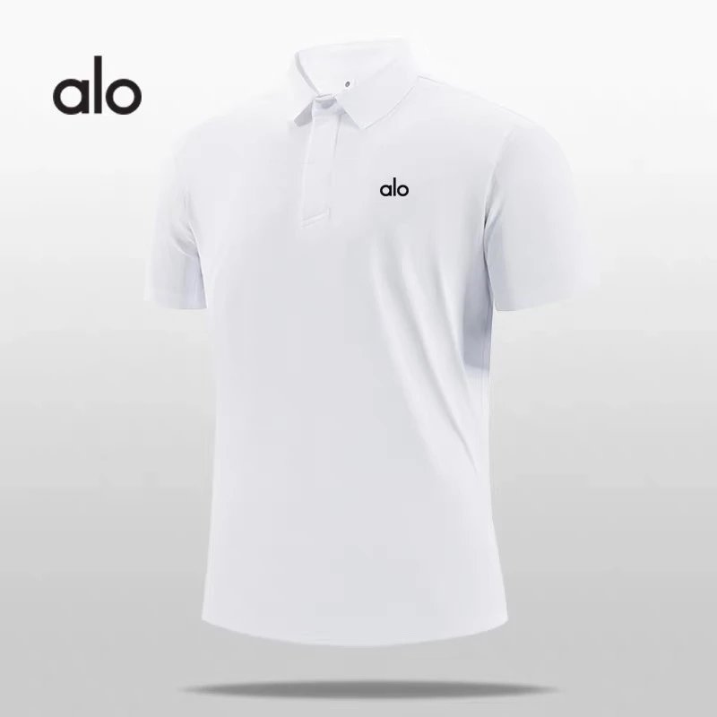 Alo Performance Polo Brown Men's Polo Polo Shirt - 4