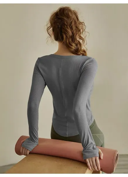 Alo Henley Long Sleeve Black Base-Layer Top - 21