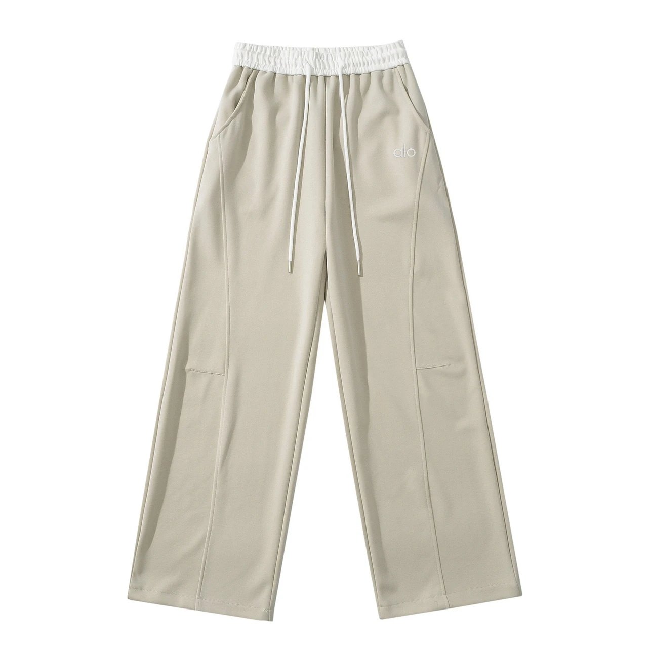Alo Trousers Wide-Leg Drawstring Sweatpants image 5