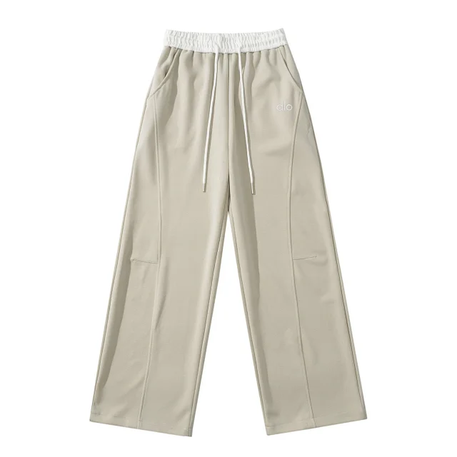 Alo Trousers Wide-Leg Drawstring Sweatpants product detail image 5