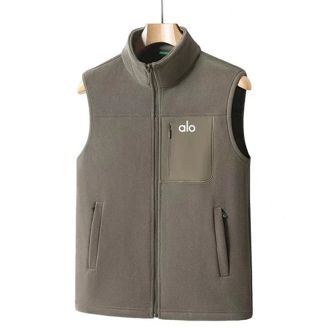 Alo Fleece Vest Black Outerwear - 5