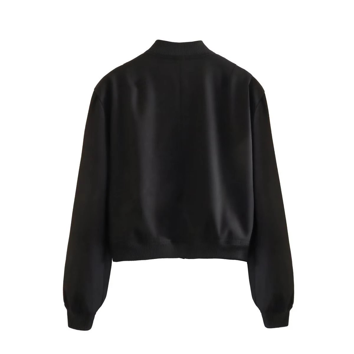 Alo Cropped Bomber Jacket Beige Outerwear - 26