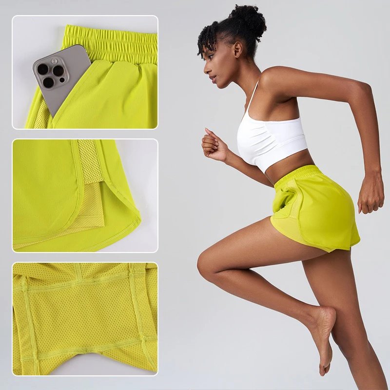 Alo Yoga Shorts Women's running with mesh liner and side pockets image 4