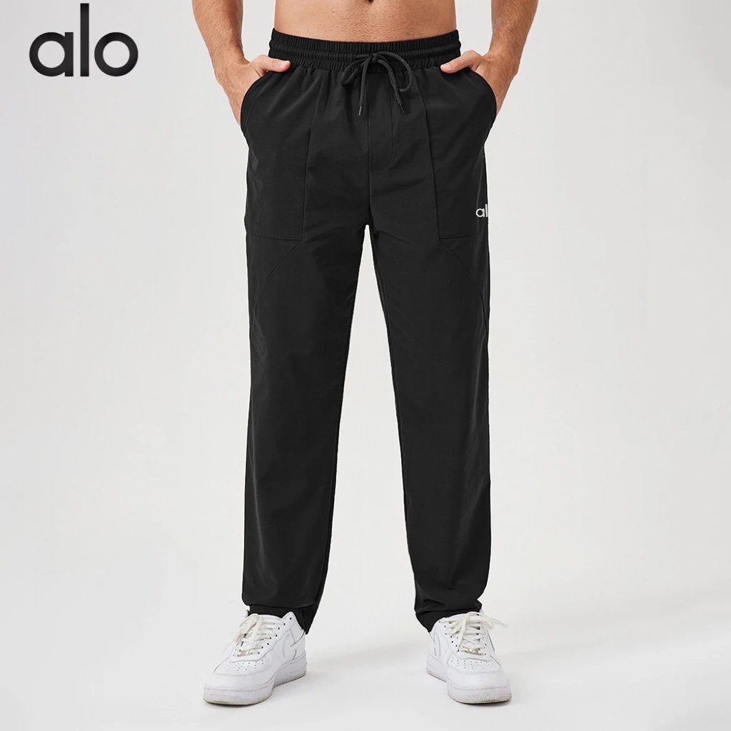 Alo Trousers Elastic-waist drawstring training image 2