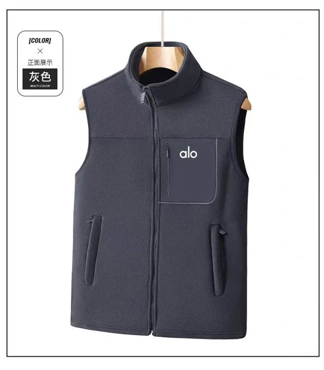Alo Fleece Vest Black Outerwear - 21