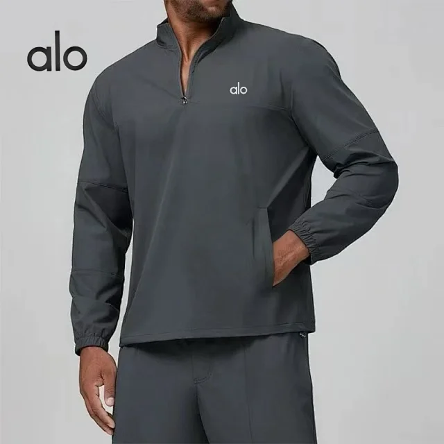 Alo Yoga Hoodies & Sweatshirts Quarter-Zip Stand-Collar Pullover product detail image 2
