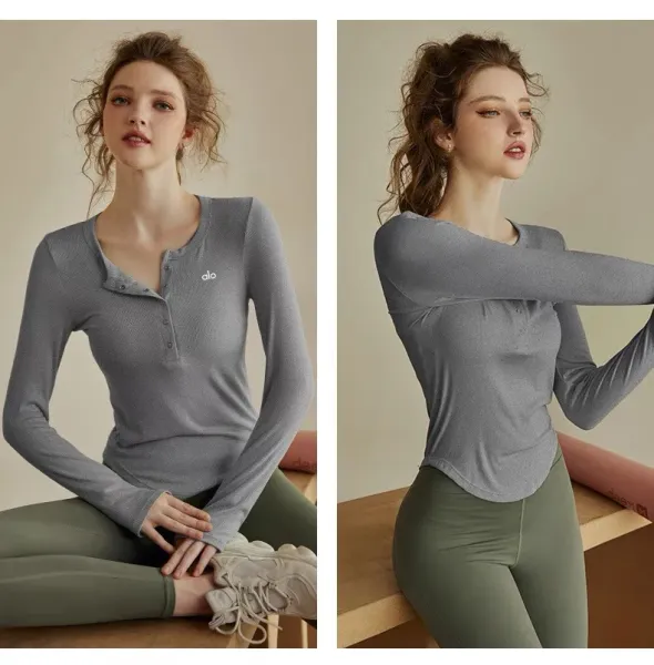 Alo Henley Long Sleeve Black Base-Layer Top - 22
