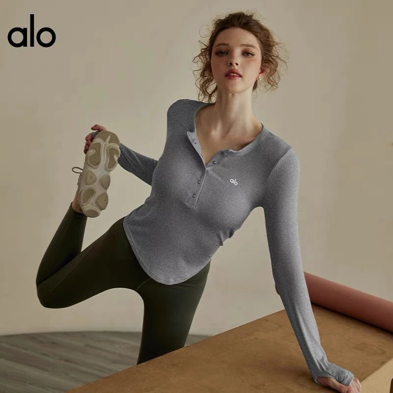 alo Henley Long Sleeve Top [7 