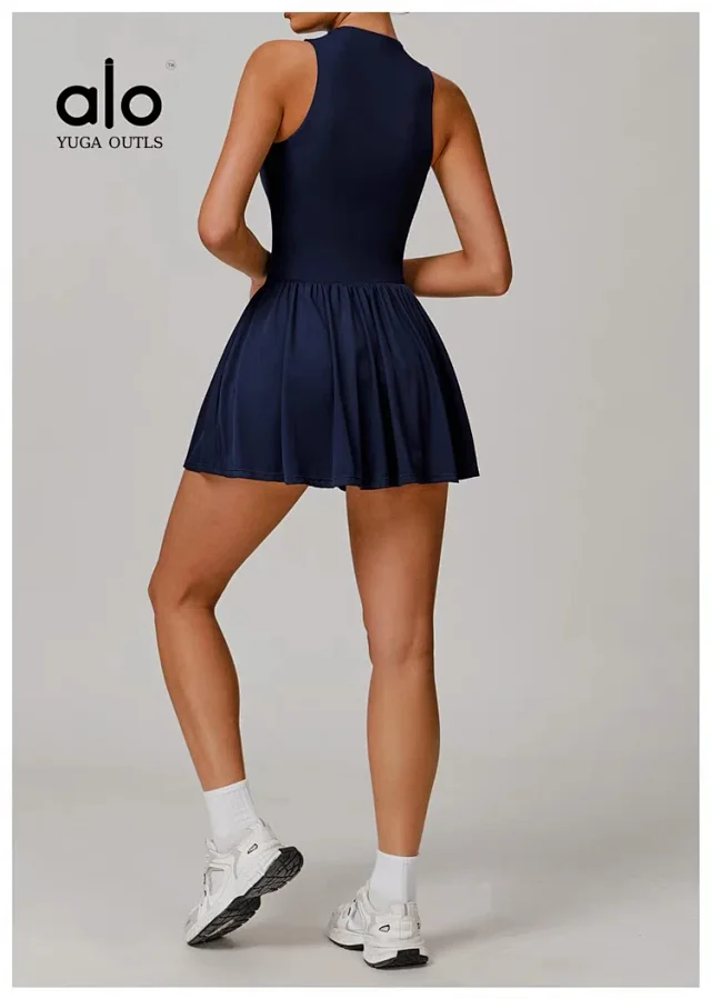 Unbranded Dresses Sleeveless High-Neck Tennis Dress product detail image 22