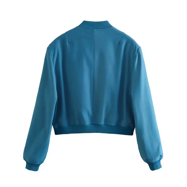 Alo Yoga Jackets Cropped bomber jacket with flap pockets product detail image 35