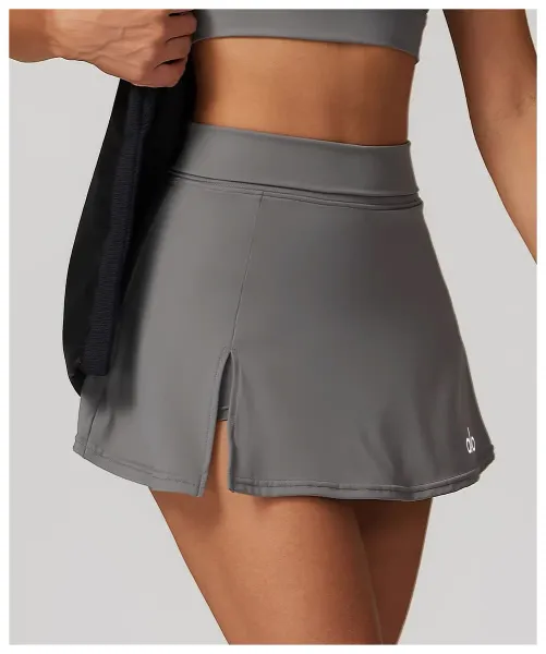 Alo Yoga Flow Skirt Gray Activewear Skirt - 32