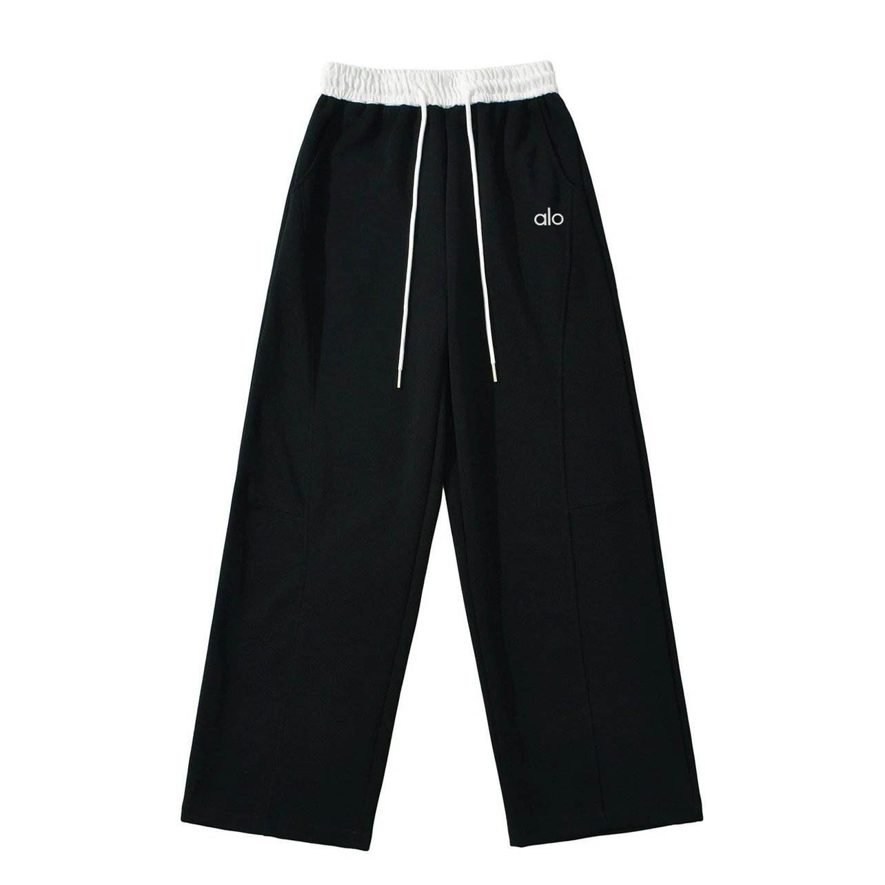 Alo Trousers Wide-Leg Drawstring Sweatpants image 4