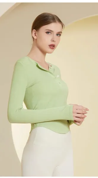 Alo Henley Long Sleeve Black Base-Layer Top - 28