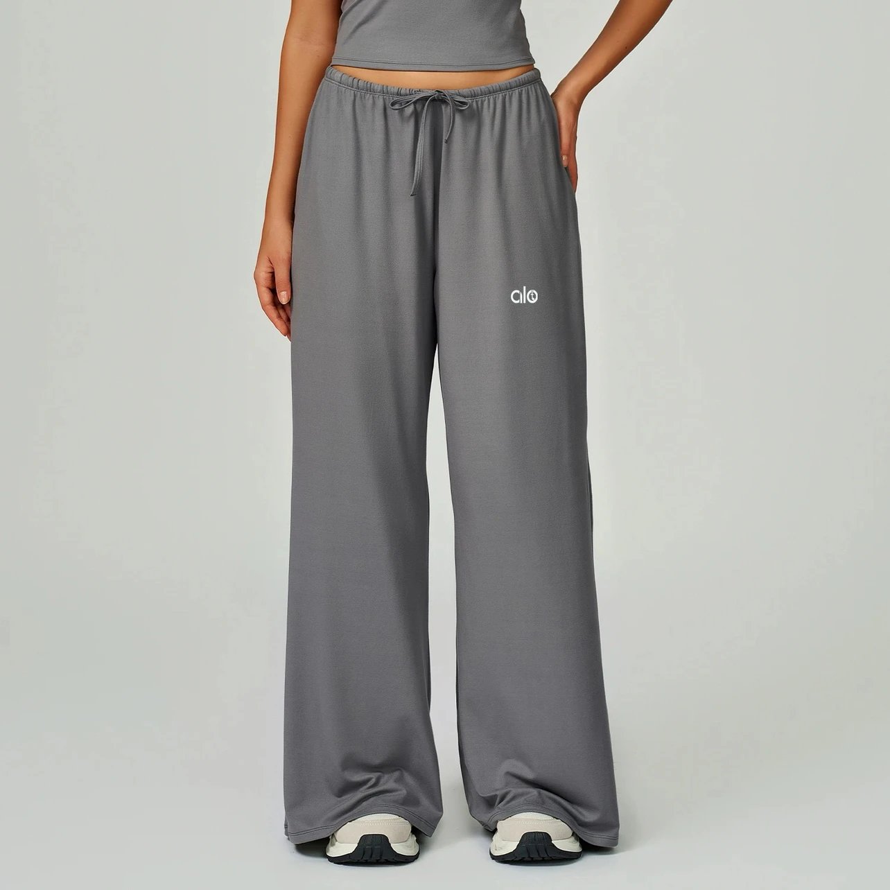 alo Trousers Wide-Leg Drawstring image 7