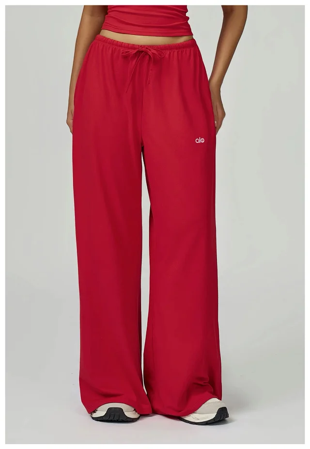 alo Trousers Wide-Leg Drawstring product detail image 33