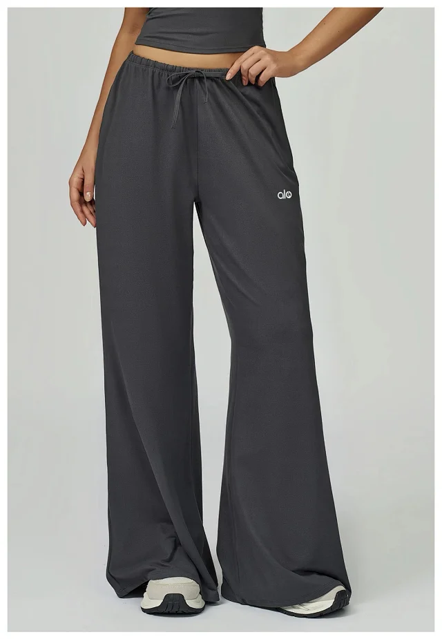 alo Trousers Wide-Leg Drawstring product detail image 34