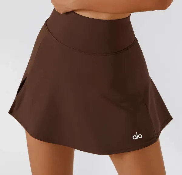 Alo Yoga Flow Skirt Gray Activewear Skirt - 54