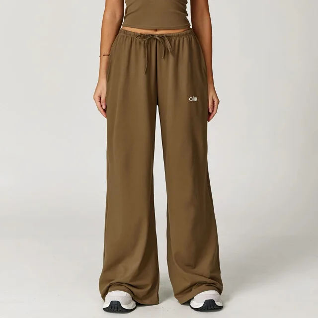 alo Trousers Wide-Leg Drawstring product detail image 12