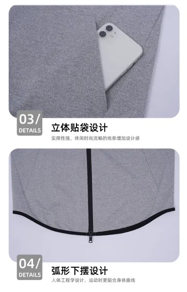 Alo Yoga Essential Zip-Up Hoodie Charcoal Gray Hoodie - 16