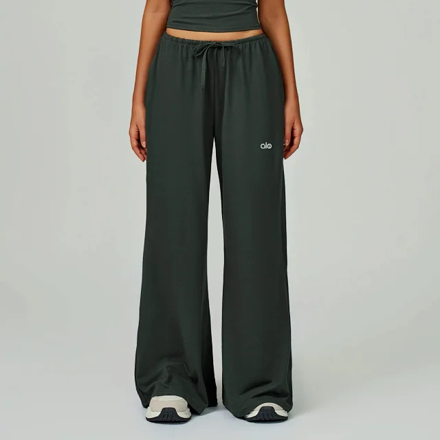alo Trousers Wide-Leg Drawstring product detail image 8