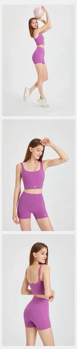 Alo Yoga Essential Crop Top and High-Waist Leggings Set Red Activewear - 18