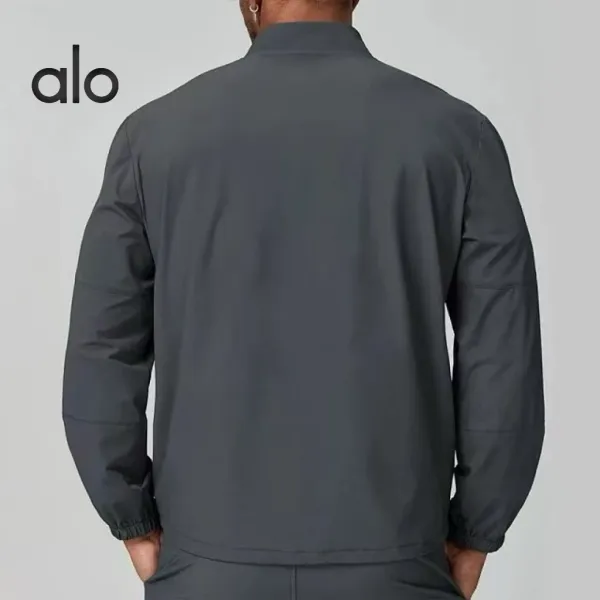 Alo Quarter-Zip Performance Top Black Activewear - 4