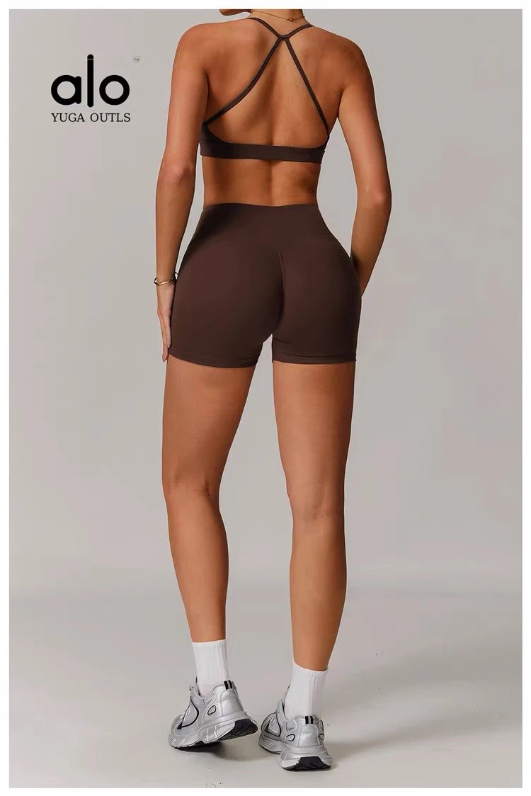 Alo Yoga Outls Cropped Short-Sleeve Top White Activewear - 66