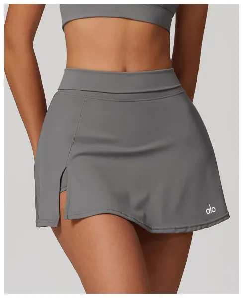 Alo Yoga Flow Skirt Gray Activewear Skirt - 30