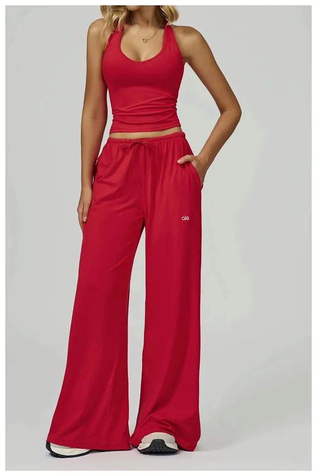 alo Trousers Wide-Leg Drawstring product detail image 31
